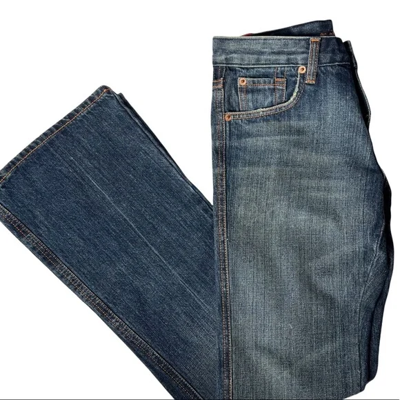 7 for all Mankind Flair Denim Jean with “A” embroidered pocket size 27 - Picture 17 of 17